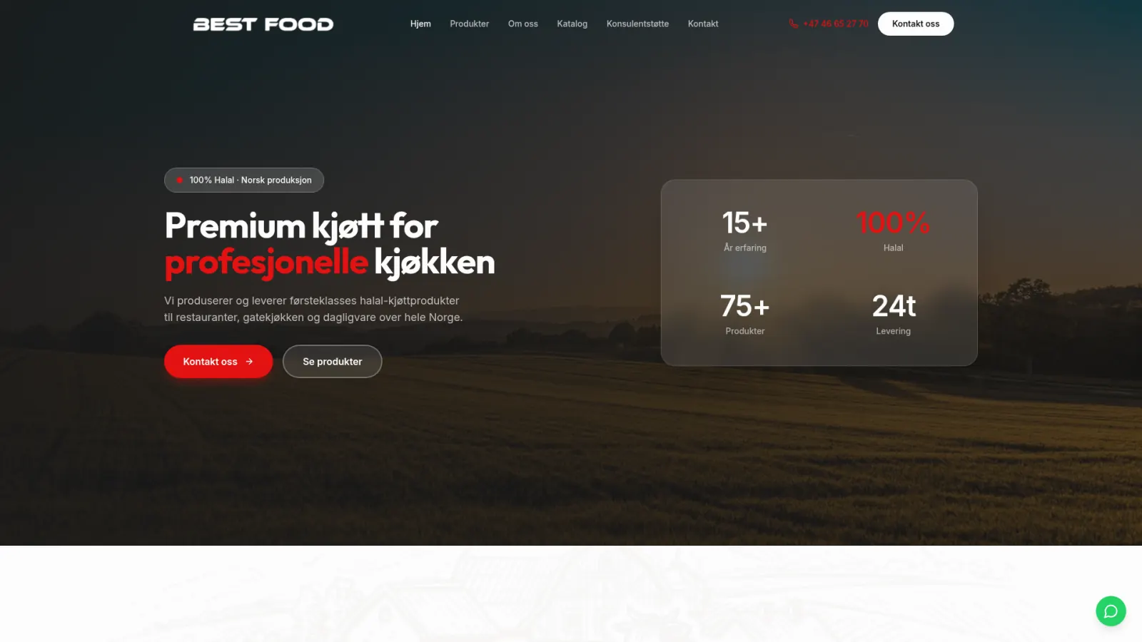 Best Food AS — nettside levert av Medcom