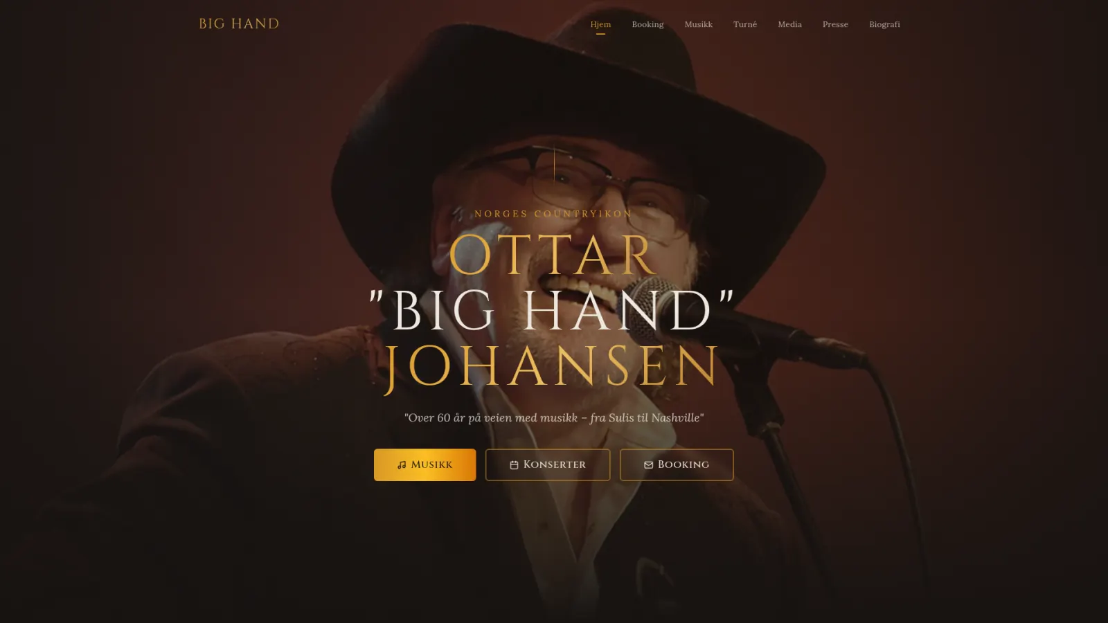 Ottar Big Hand Johansen — nettside levert av Medcom