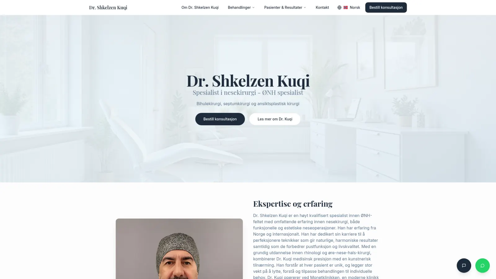Dr. Shkelzen Kuqi — nettside levert av Medcom