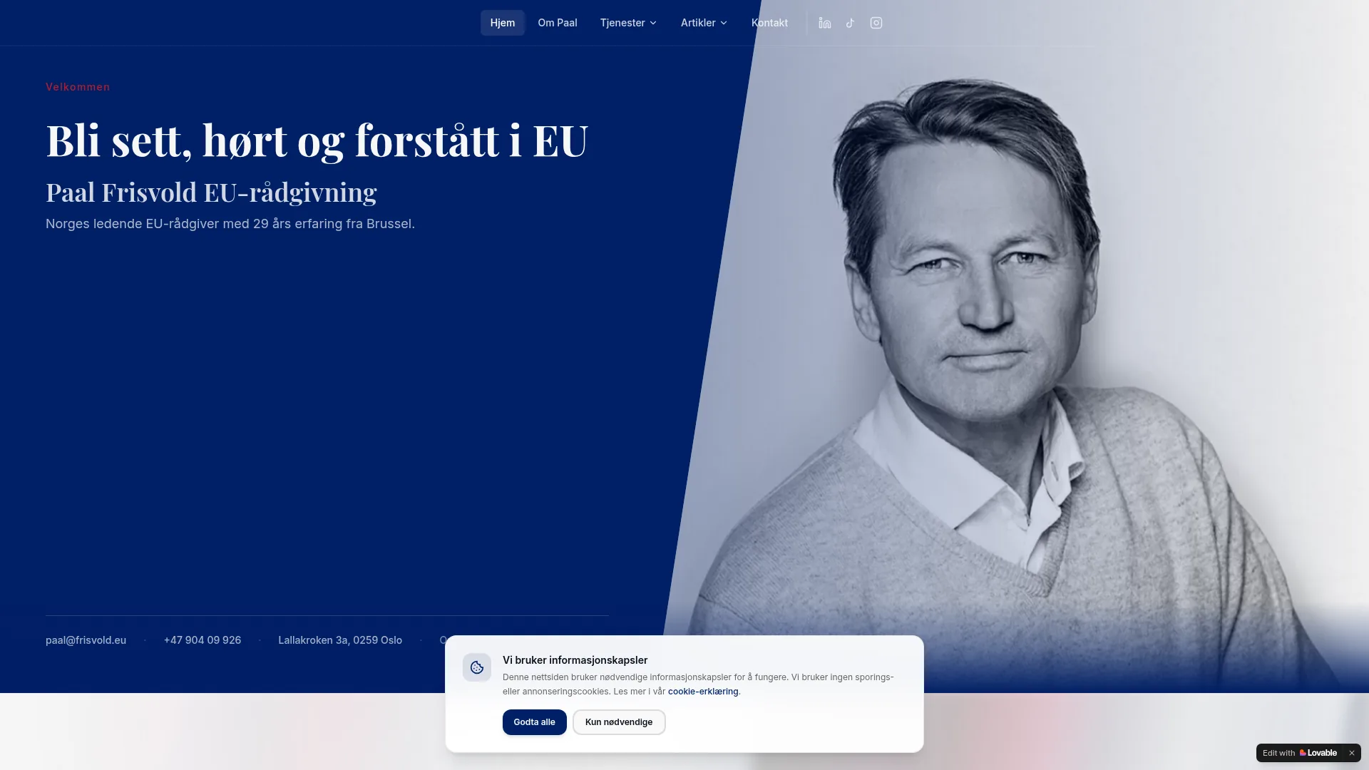 Paal Frisvold — nettside levert av Medcom